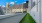 narrow, grassy terrace