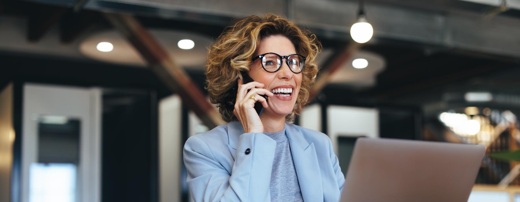 woman talking on the phone