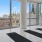 yoga studio surrounded by large windows